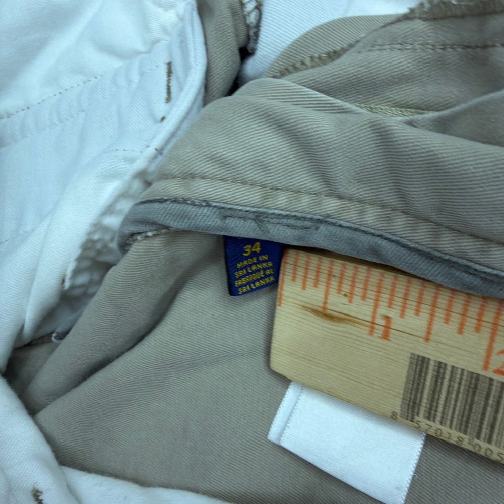 Polo Ralph Lauren Mens Cargo Shorts Khaki Tan Classic Polo Chino Size 35 Utility - Picture 6 of 7
